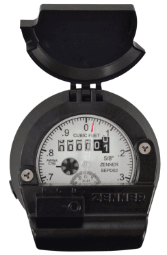 1" ZENNER MTK Water Meter, Cubic Meters